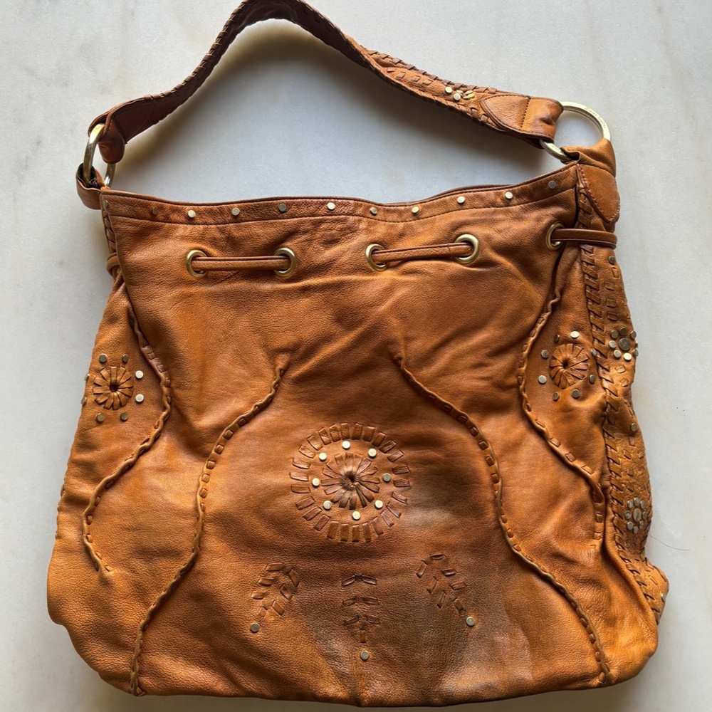 Junior Drake Leather Hobo Bag - Picture 6 of 14